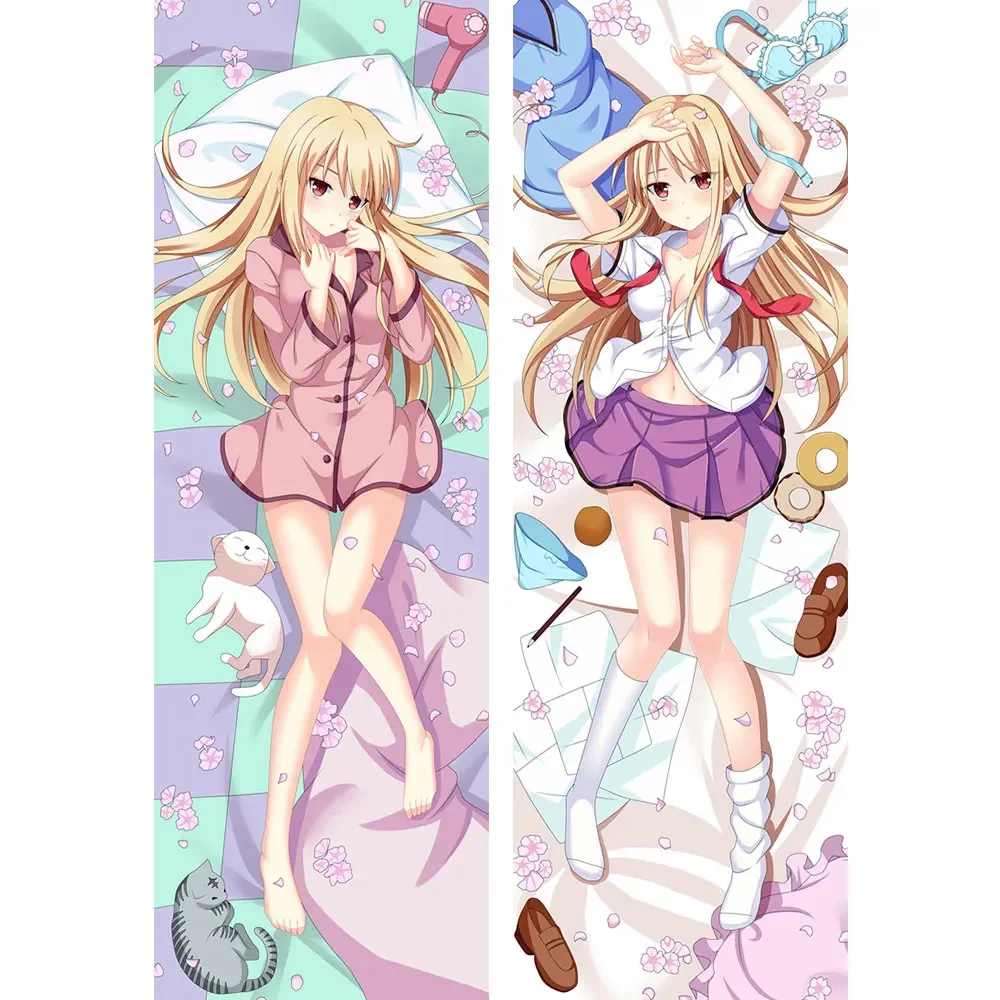 Japan Anime Sakurasou no Pet na Kanojo Hugs Body Shiina Mashiro Pillow Case Waifu Cushion Dakimakura Pillowcase Otaku Long Cover