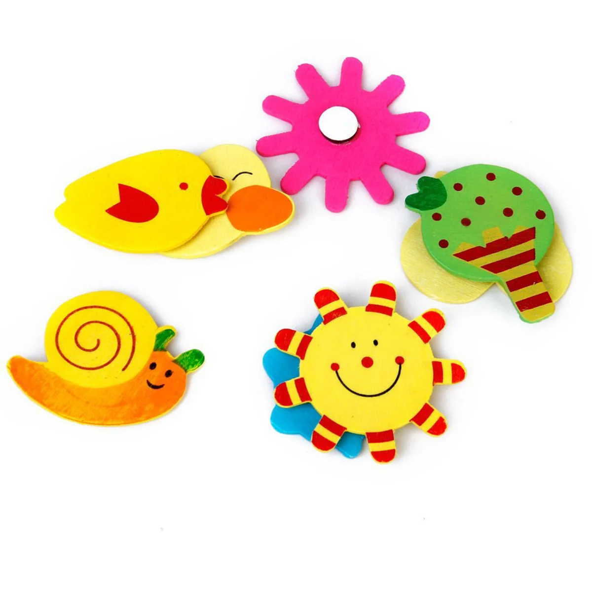 

48 Pcs Fridge Magnet Sticker Cartoon Stickers Decorate Kitchen Magnets Colorful Refrigerator Funny