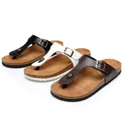 Women Cork Slippers Outdoor Flip Flops Summer Sandals Slippers Men Couple Beach Sandals For Women shoes for women