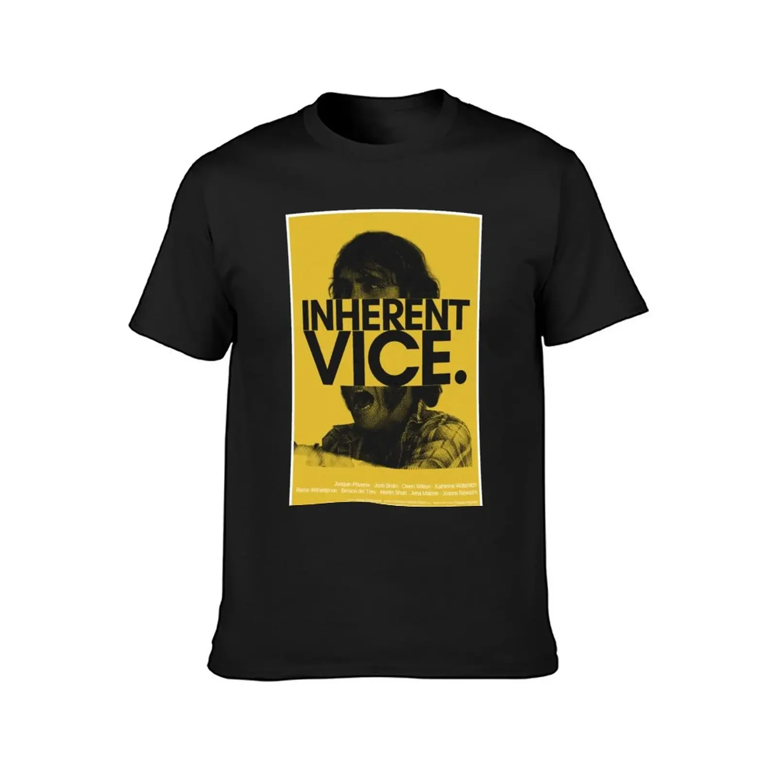 Inherent Vice (2014) - Movie poster design T-Shirt oversized graphic tee shirt t shirt men