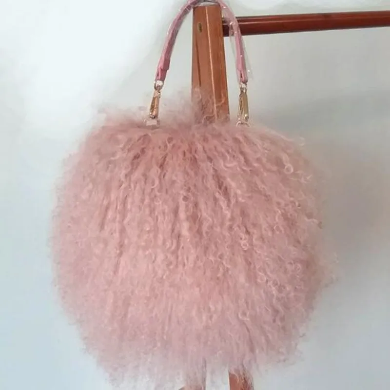 Soft Real Fur wool Chain Shoulder Bag for Women Designer Purses and Handbags Women\'s Party Clutch Crossbody Bag High Quality