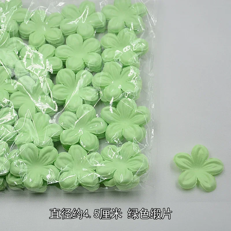 200PCS.Satin Organza Petals for Children\'s Clothing, Handmade DIY, 3D Flowers Veil, Wedding Dress, Decorative Materials, RS4150