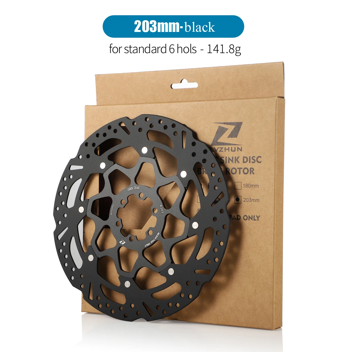 Lvzhun カーボンセラミック自転車ディスクブレーキローター 140/160