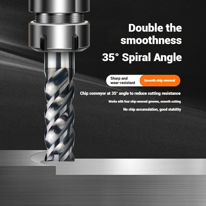 HRC70 HRC62 4 المزامير كربيد نهاية مطحنة R Bullnose R0 5 R1 R2 R3 70 درجة أداة قطع المعادن بالقطع