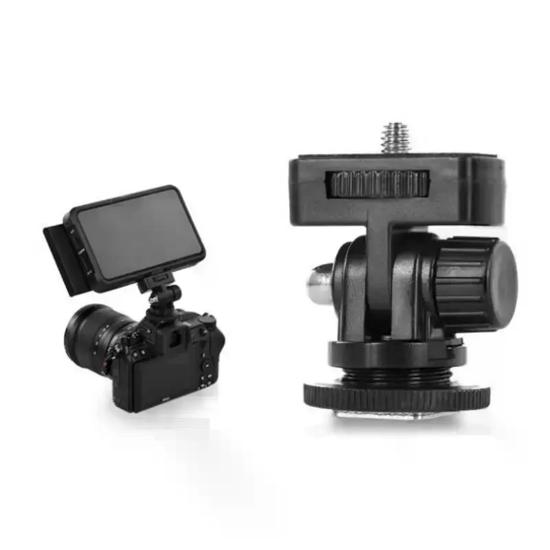 1/5Pcs Monitor Flexible Tripod Adapter Phone Mount For Camera Hot Shoe Mobile Phone Clip Holder For  Camera