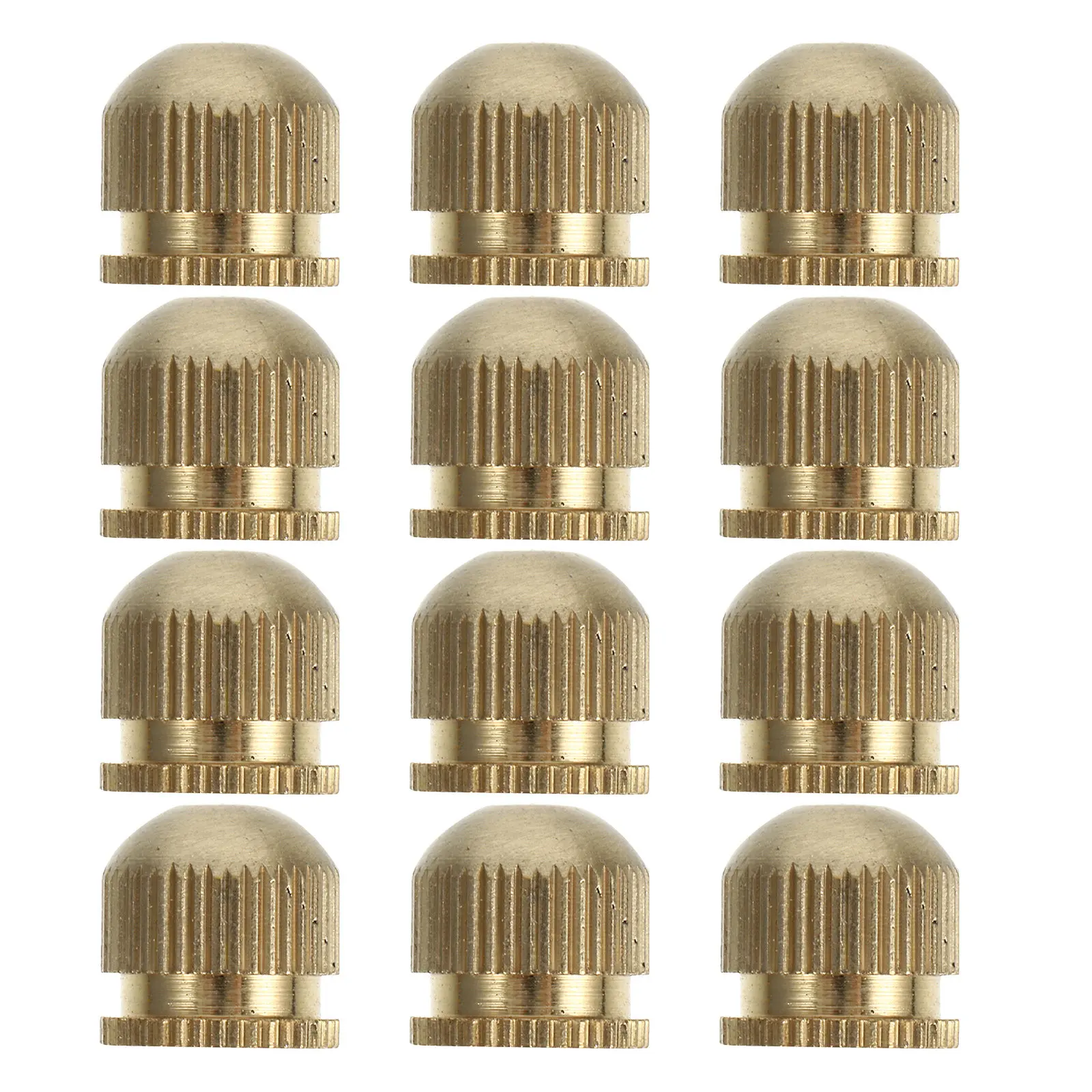 12Pcs Copper Lamp Shade Holder Nuts M4 Inner Thread Decorative Ceiling Light Knob Caps for Fixture Parts Easy Installation Harp