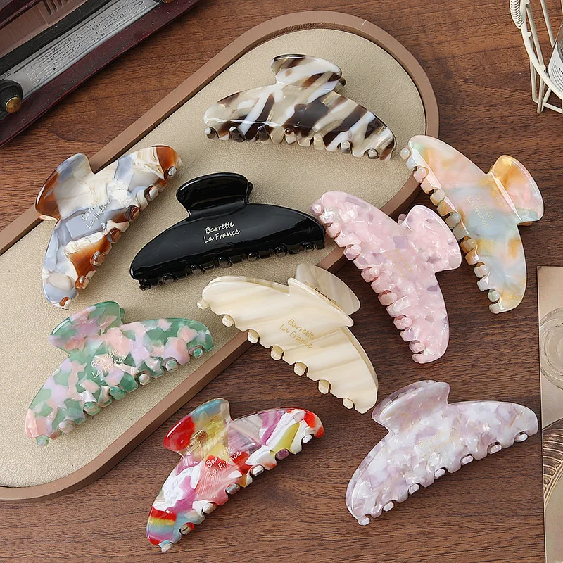 

Large Acetate Claw Clip Stylish Versatile Back Head Ponytail Updo Hair Clip Elegant Hair Accessories for Women Daily Decoration