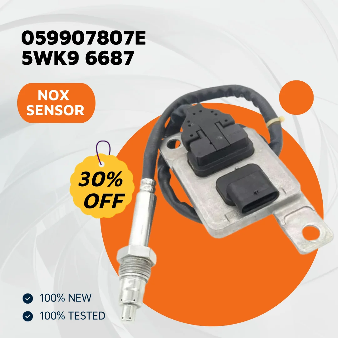 Brand New NOx Sensor 059907807E 5WK9 6687 Nitrogen Oxide Oxygen Sensor for Auto Engine SCR Emission System