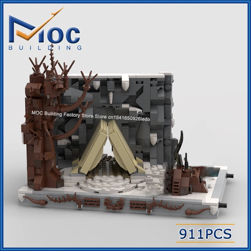 

Конструктор MOC: Серия «Волшебные фильмы» — Модель сцены «Медальон в лесу», коллекционные игрушки для сборки, кирпичики для конструирования, рождественские подарки