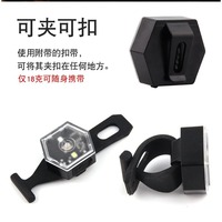 Door Outdoor Multifunctional Warning Light Riding Light Bicycle Rear Tail Night Running Helmet Backpack Sports Equipment