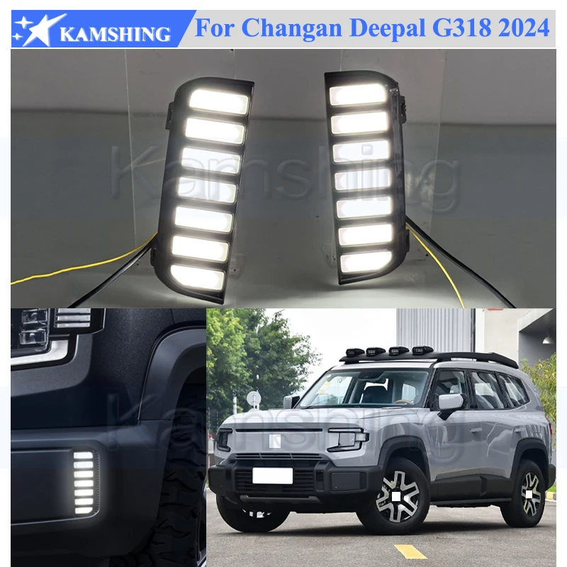 

Kamshing 1 Set Modifying LED Daytime Running Light DRL For Changan Deepal G318 2024 Front Fog Light Fog Lamp Daytime Light