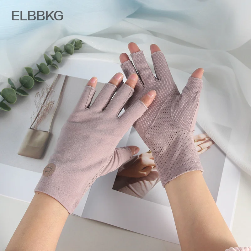 1 Pair Anti UV Nail Gloves UV Gel Shield Glove Half Finger Manicure Nail Art Tools LED Lamp Nails Dryer Radiation Hand