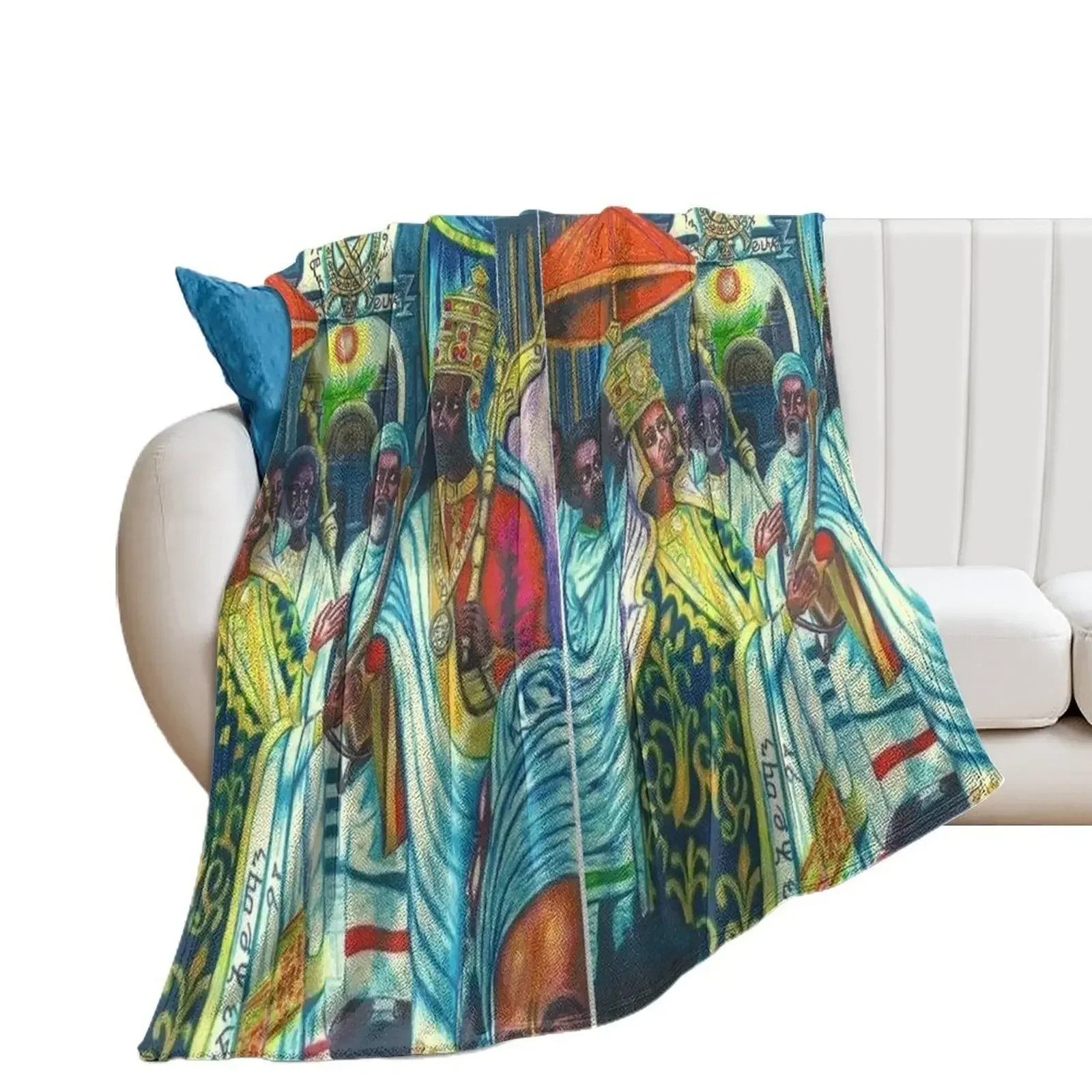 King Solomon And Queen Sheba Throw Blanket Sleeping Bag Weighted Personalized Gift Fashion Sofas Blankets