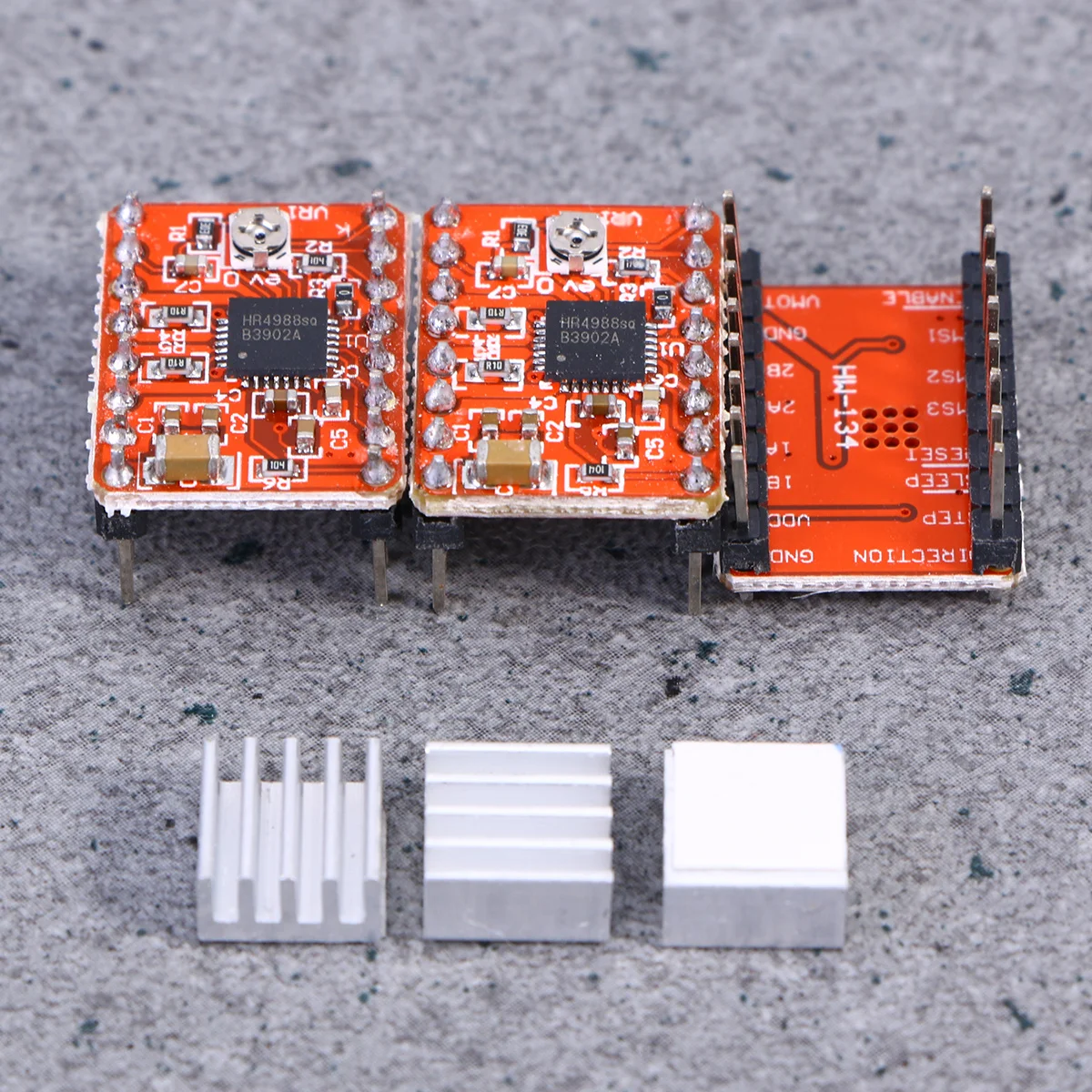3 قطعة ملحقات الطابعة ثلاثية الأبعاد محرك متدرج نموذج مشغل A4988 الأحمر عالية الدقة Microstepping سائق ل Reprap #6