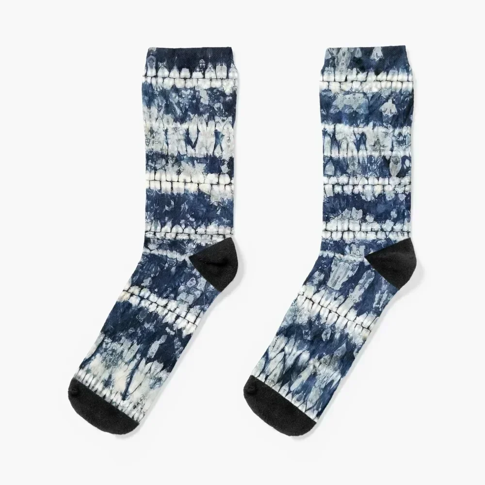 

Shibori Indigo, Tie Dye Socks compression hockey heated essential Socks For Women Men's