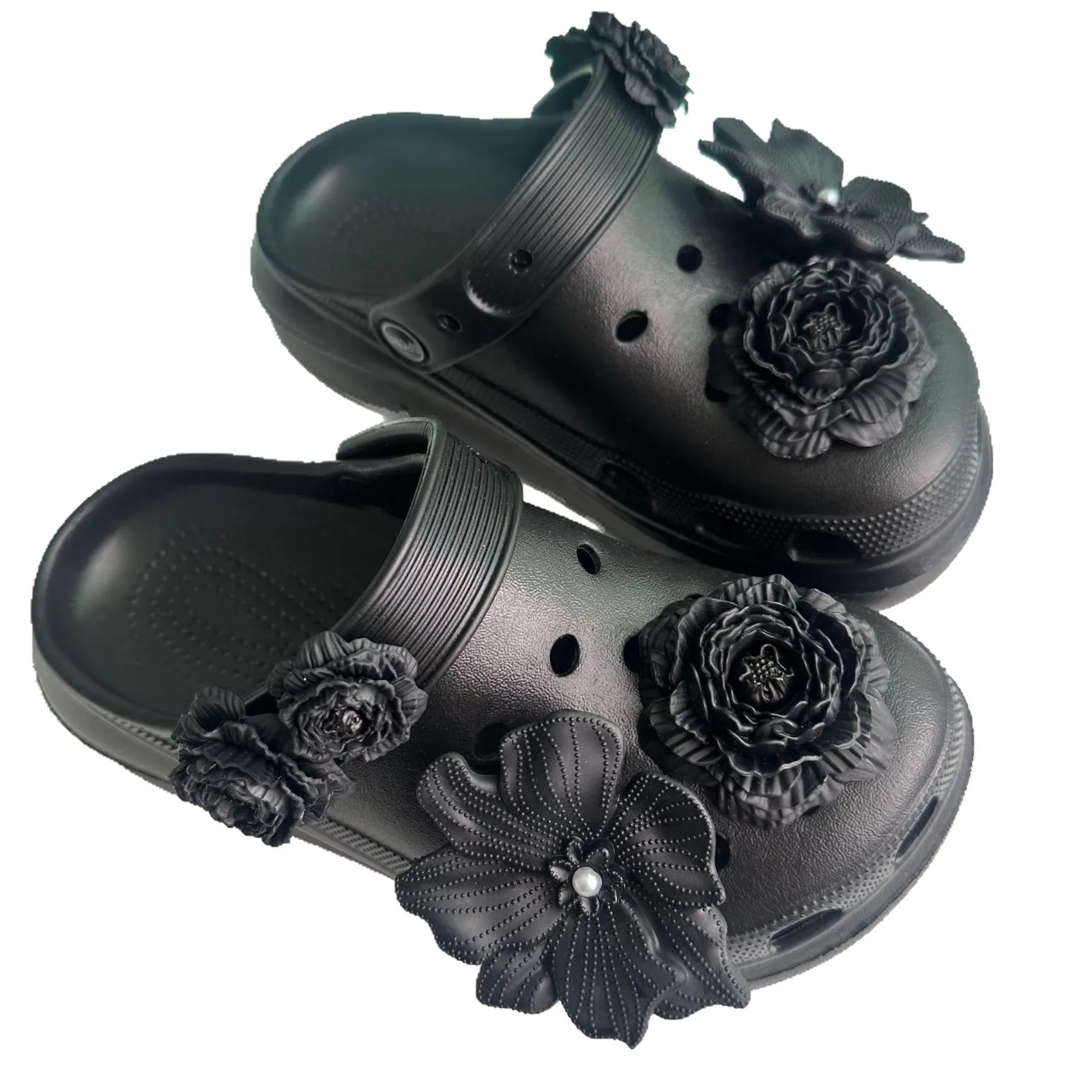 جديد نفخة باقة الأبيض رودودندرون DIY الديكور الساخن بيع أبازيم الأحذية إكسسوارات الأحذية هدايا الحفلات