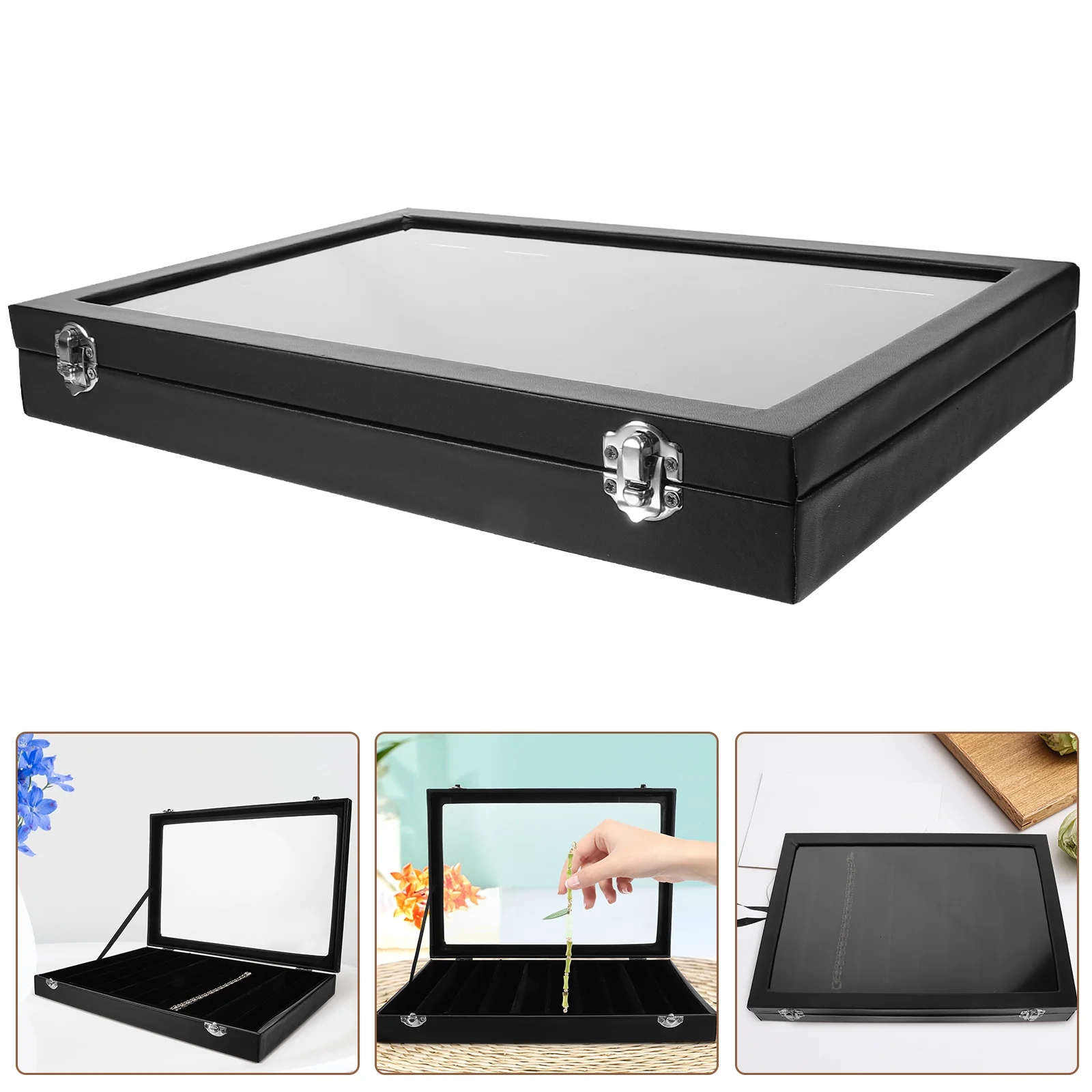 

Necklace Bracelet Display Case Jewelry Box Organizer Portable Lightweight Design for Travel Business Trips Necklace Display Box
