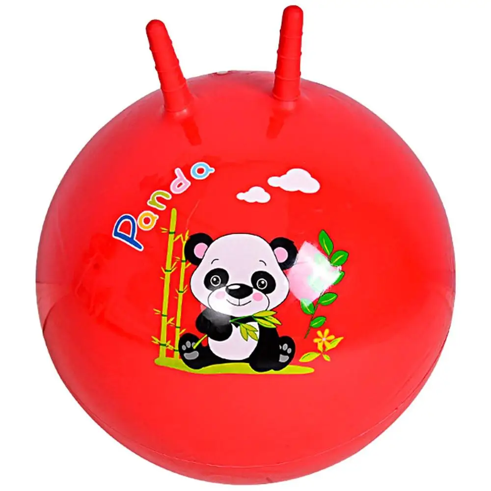 PVC de 45CM con 2 asas para deportes al aire libre, juegos de salto, pelotas que rebotan, juguetes inflables, pelota de Hop, tolva espacial para niños
