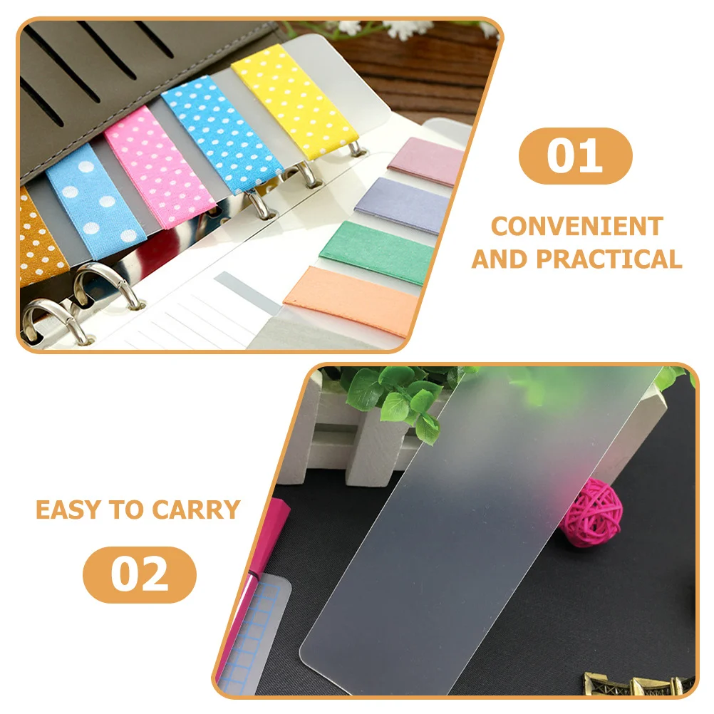 100Pcs Tape Sub-Packing Board Practical PVC Organizers Portable Lightweight Design Exquisite Craftsmanship
