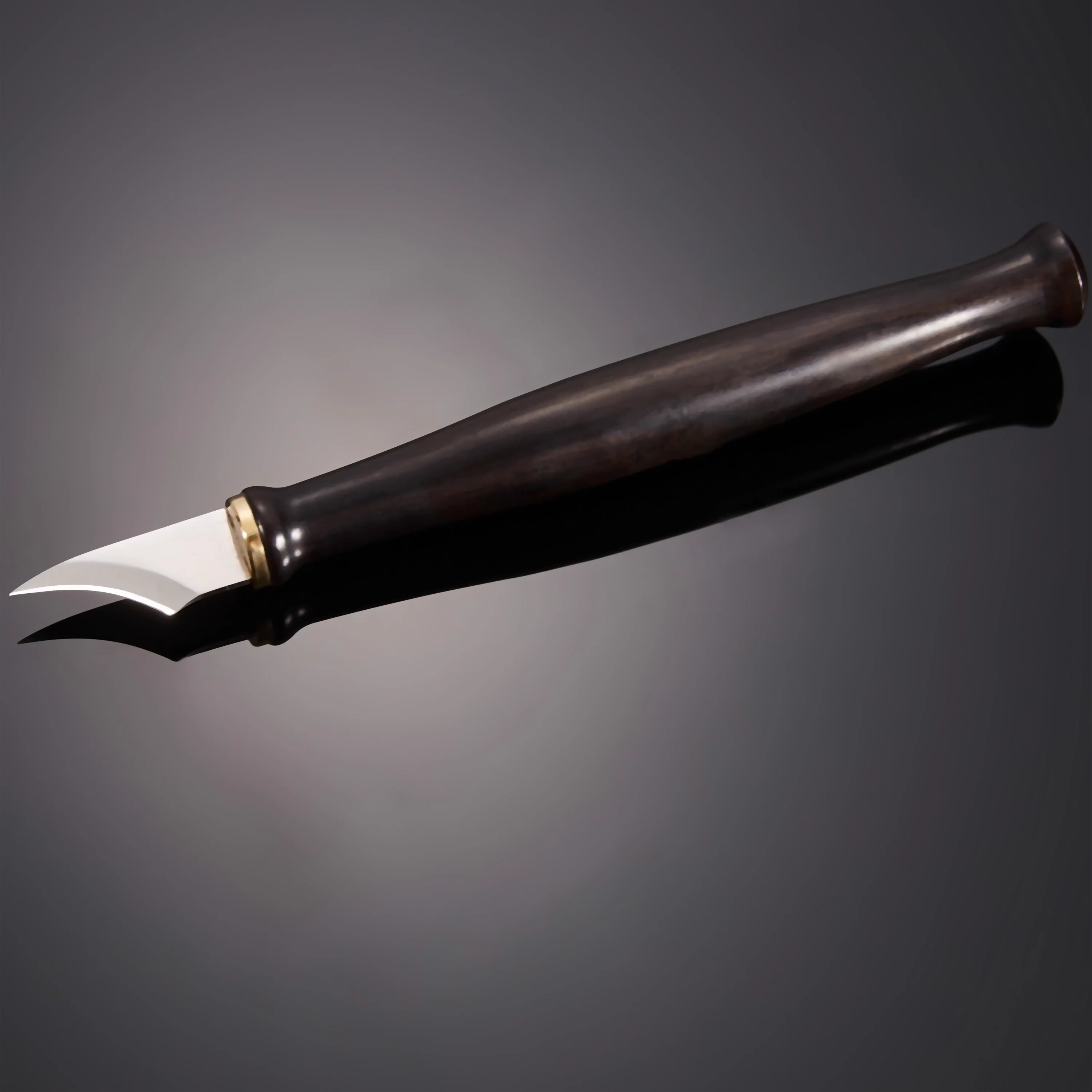 

M390 Leather cutting Pen Knife HRC60～62 WOODEN HANDLE high grade designer leather craft tool set