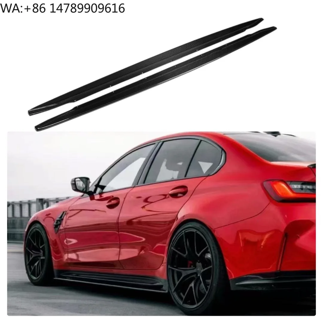 Premium Bespoke Facelift Body KitG80 G82 Side Skirts R44 Style Dry Carbon Fiber Side Skirts For G80 G82 M3 M4 2021+