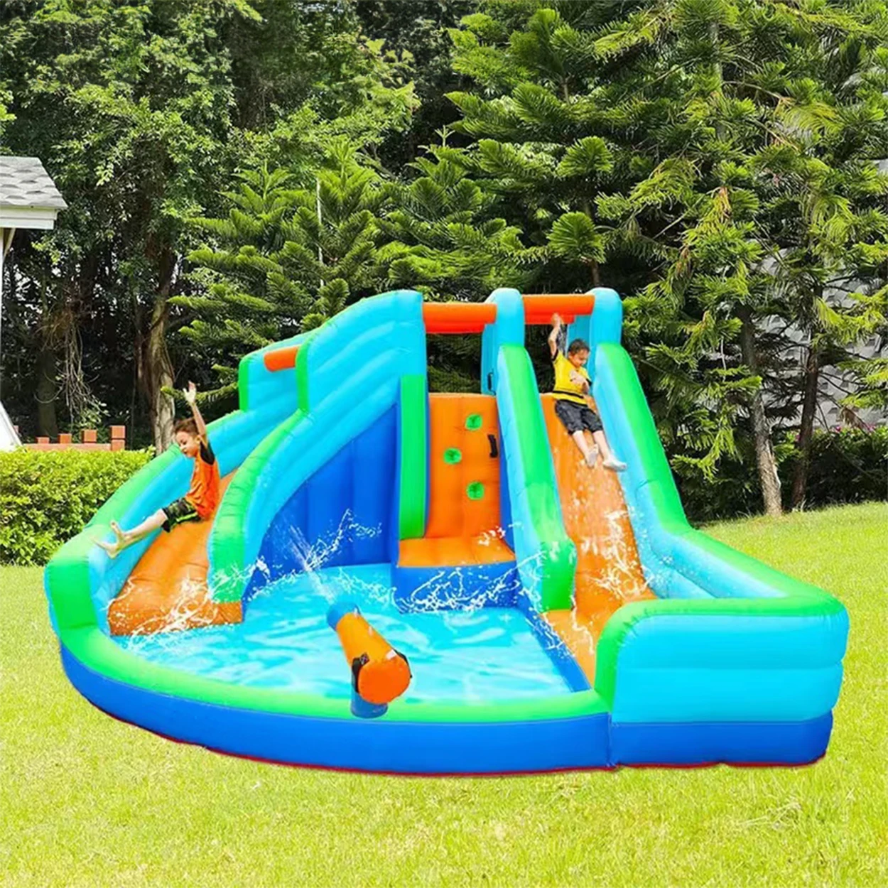 

Children's Home Inflatable Castle Children's Paradise Home Inflatable Slide Air Cushion Inflatable Trampoline