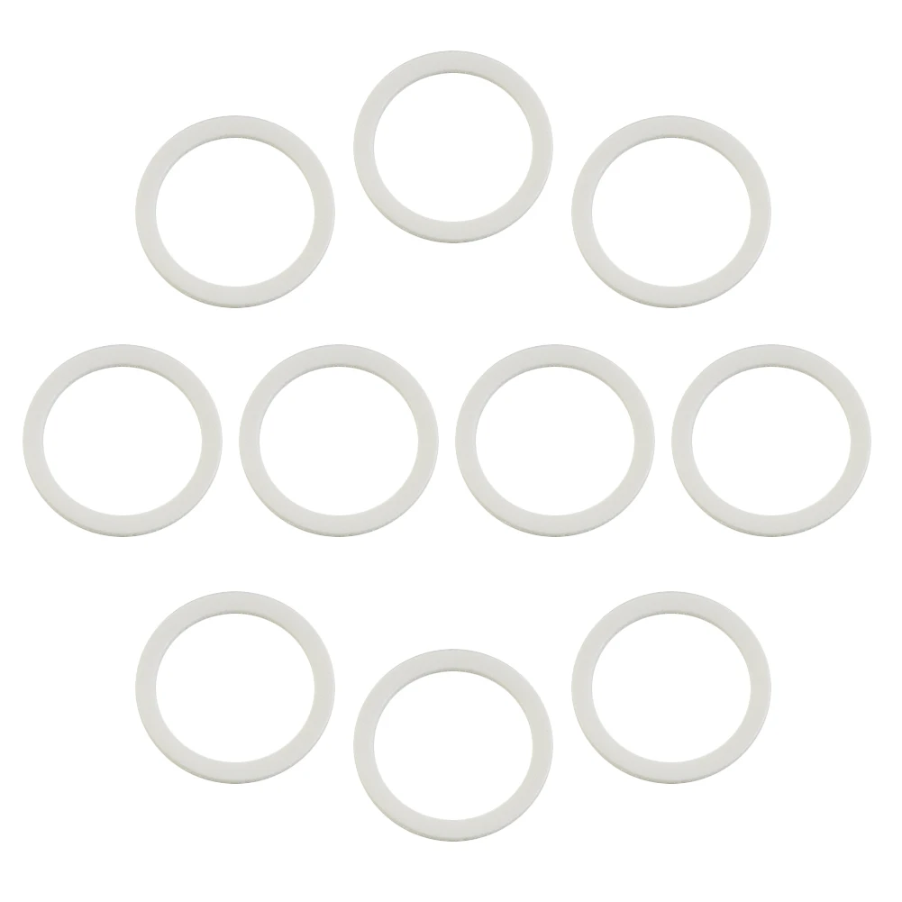 Junta tórica para tapa IBC S60x6, sello de espuma PTFE, anillo de sellado de repuesto, accesorios de barriles de lluvia de riego de jardín blanco, 10 piezas