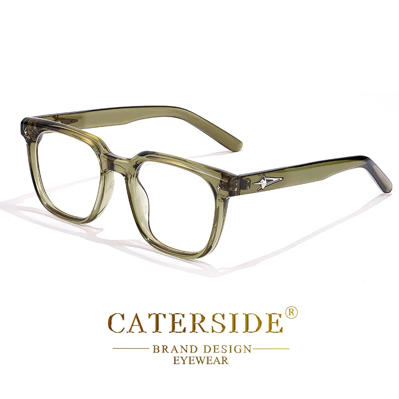 CATERSIDE Anti-Blaulicht-Brille für Herren, Markendesign, TR90, quadratische Rahmen, Brillen für Damen, Business, minimalistische Mode, transparente Gläser – Detail 13