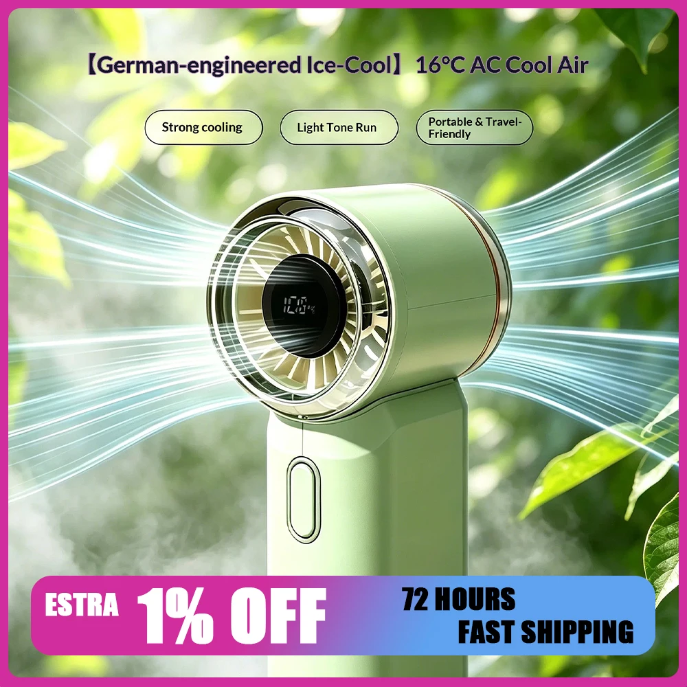 VNEEDTUTU MINI Portable Handheld Small Fan 100 Th Gear Stepless Gear Shifting Handheld Fan Fully Charged For 3 Hours For Gifts