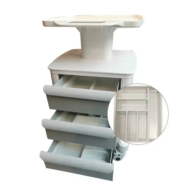 Factory Direct Sale Base Storage Side Cabinet 3 Drawers Dental Laboratory Cart