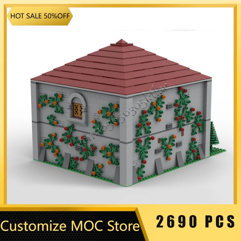 جديد 2690 أجزاء قلعة القرون الوسطى نموذج Moc قوالب بناء مكتبة الملك وحدات مجموعات تجميع الالعاب العملاقة هدايا عيد الميلاد الشعبية #2