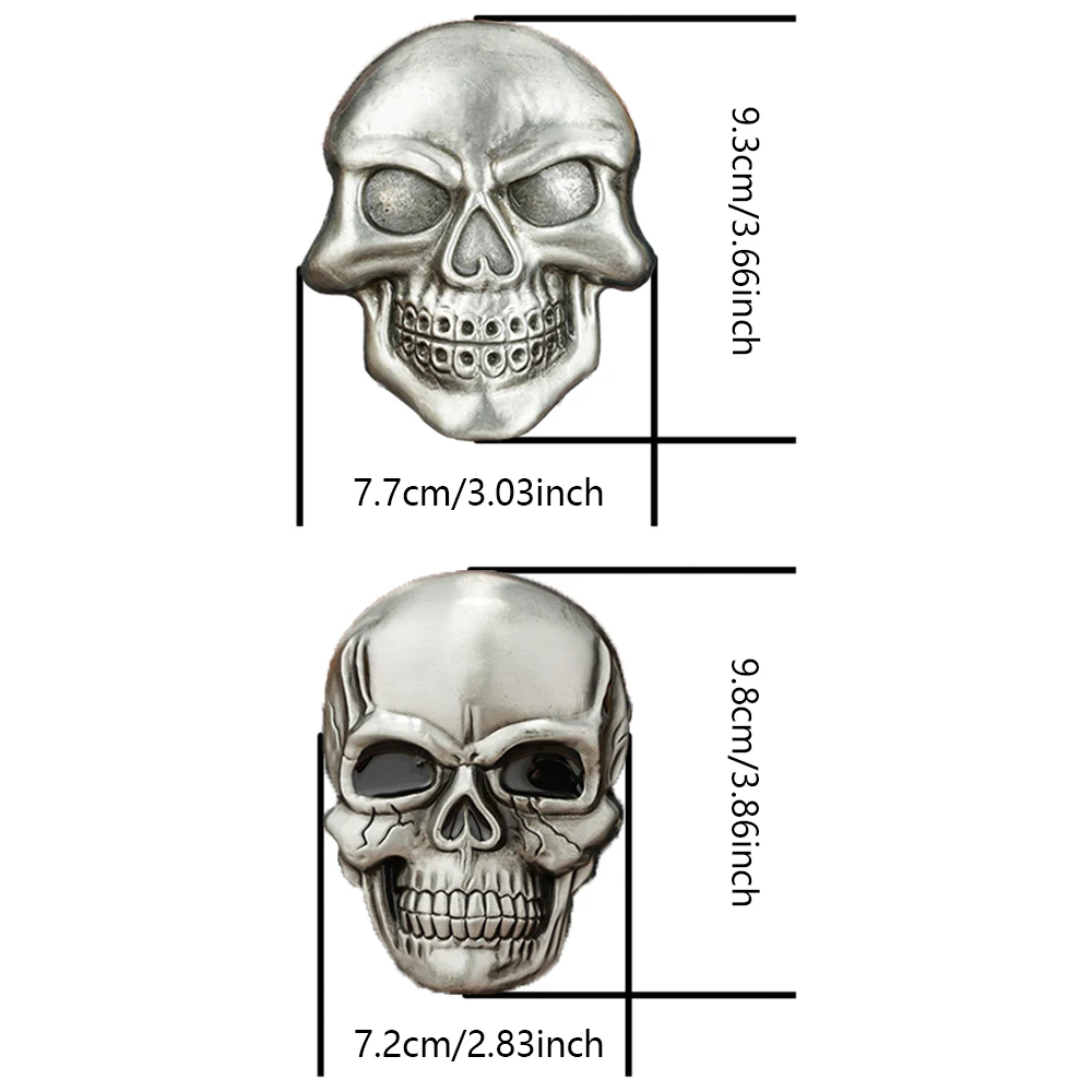 1 Smile Drop Oil Overbearing Skull Buckle, Trend Western Simple Men's Novelty Belt Buckle