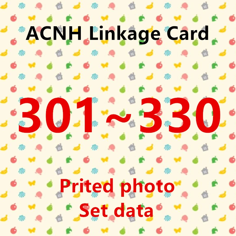 (301 to 330) ACNH NTAG215 NFC Printing Card Work for NS Games Series 4 Standard Card