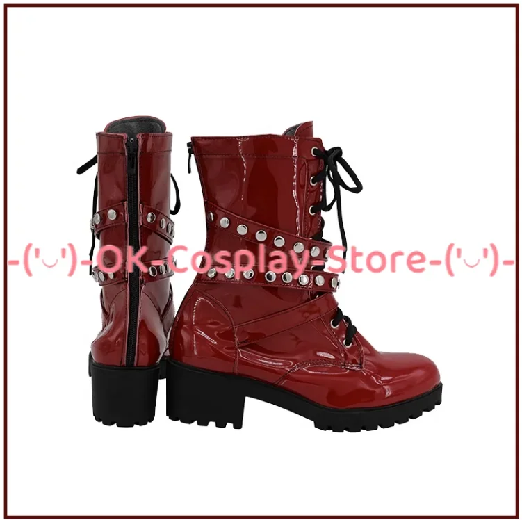 Aimono Jushi Cosplay Sapatos, Game Division Rap Battle Props, Sapatos de couro PU, Botas de Carnaval do Dia das Bruxas, Custom Made