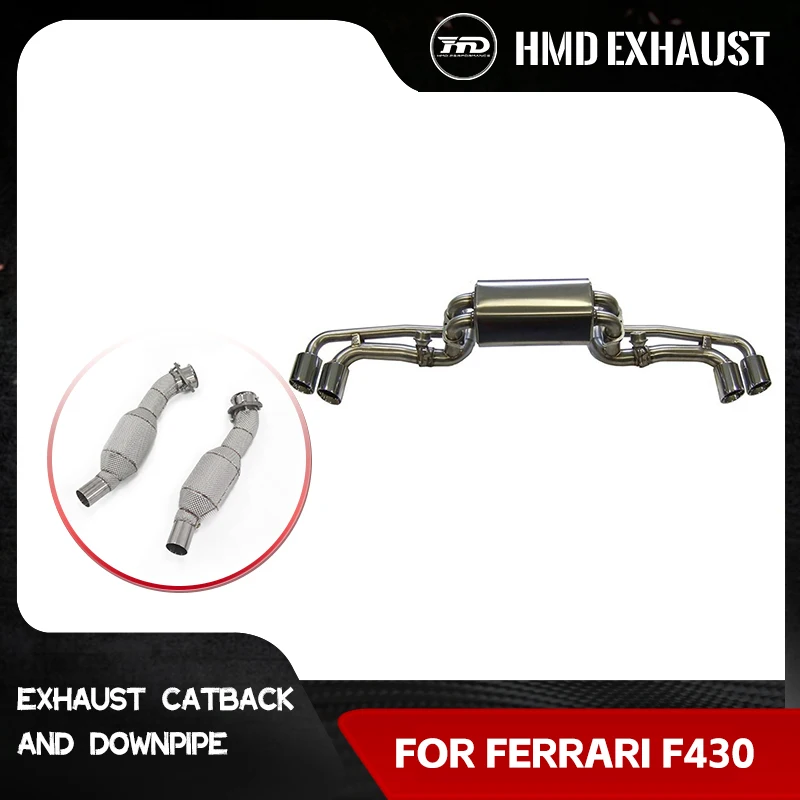 

Downpipe Heat shield SS304 for Ferrari F430 Exhaust system Catback Extended warranty Muffler Tips