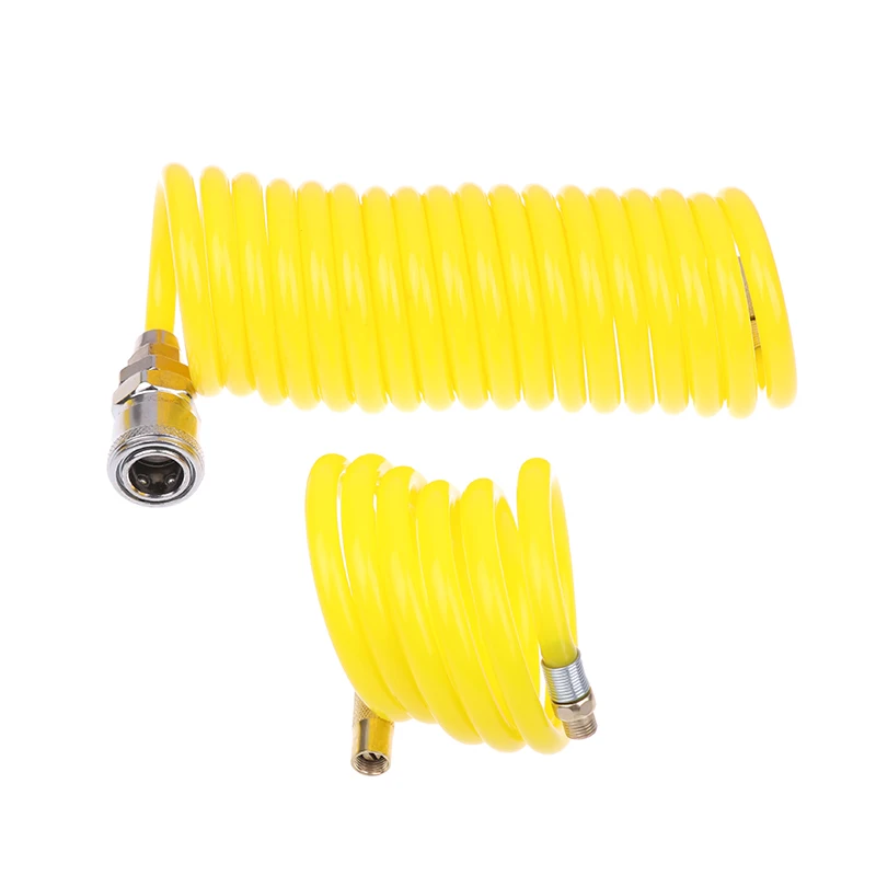 1Pc Universal Pump Extension Tube Tire Air Compressor Hose Flexible Recoil Air Inflator Connector Replacement Inflator Hose