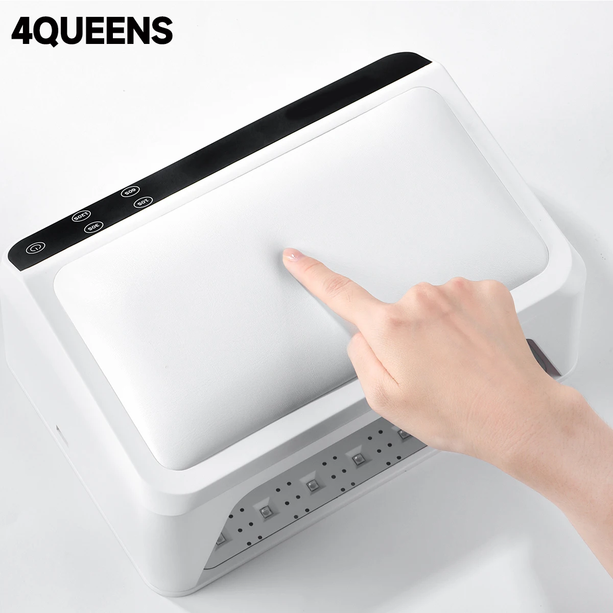 Akumulatorowa lampa UV LED do suszenia paznokci z ręczną podkładką. Bezprzewodowa lampa do suszenia paznokci 72 W z ręczną podkładką, szybko schnąca do wszystkich rodzajów lakierów żelowych. Lampa LED do paznokci do uż