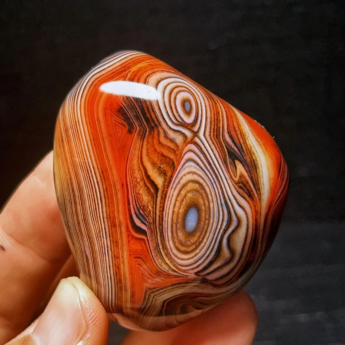 Natural Banded Agate Natural Beauty, Polished Tumbled, Banded Pattern, Terrarium Decor, Crystal Collection, Table Display