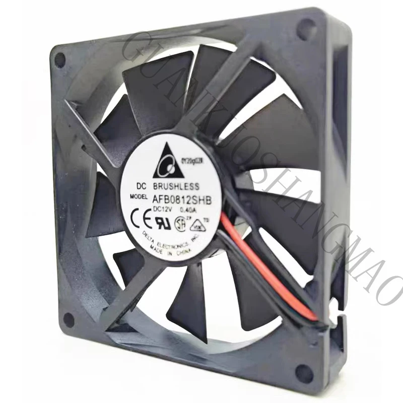 HJY  1 PCS Delta Fan AFB0812SHB 8CM 8015 DC12V 0.4A 2-wire cooling fan