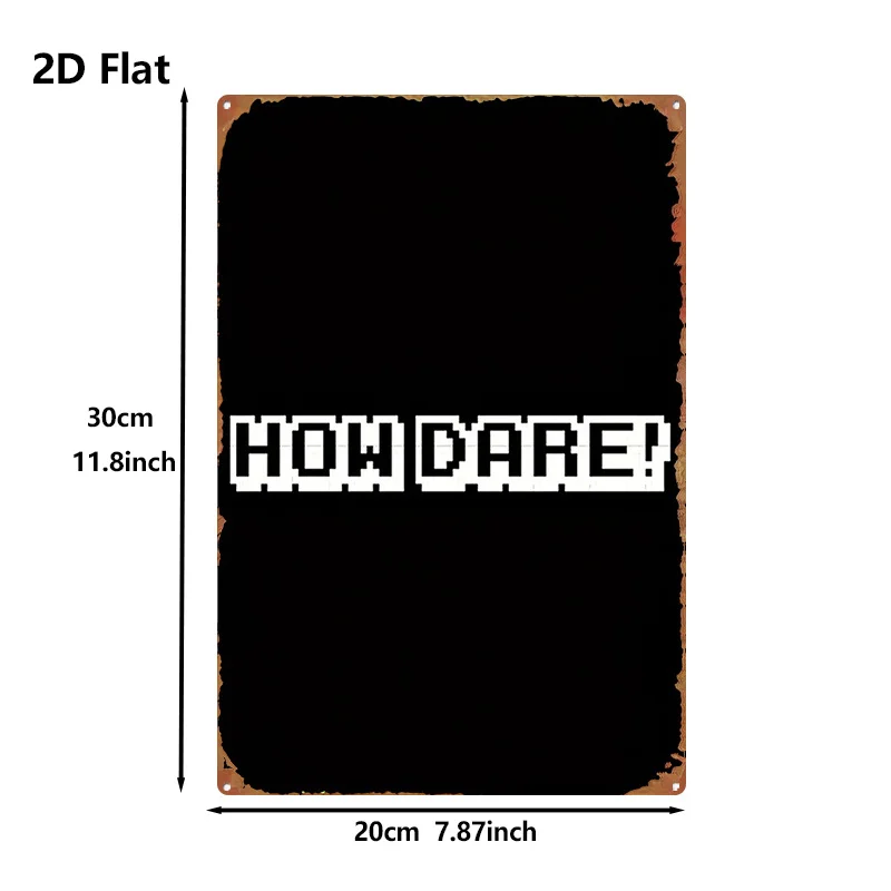 1pc Painting Metal Sign Pixel Style Black Background Painting Iconic Character, Suitable for Living Room, Game Room Wall Decorat