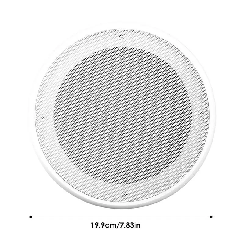 Декоративная металлическая Пыленепроницаемая Крышка для автомобильного динамика, круглая компактная защита для динамика, белые решетки для динамика для автомобиля
