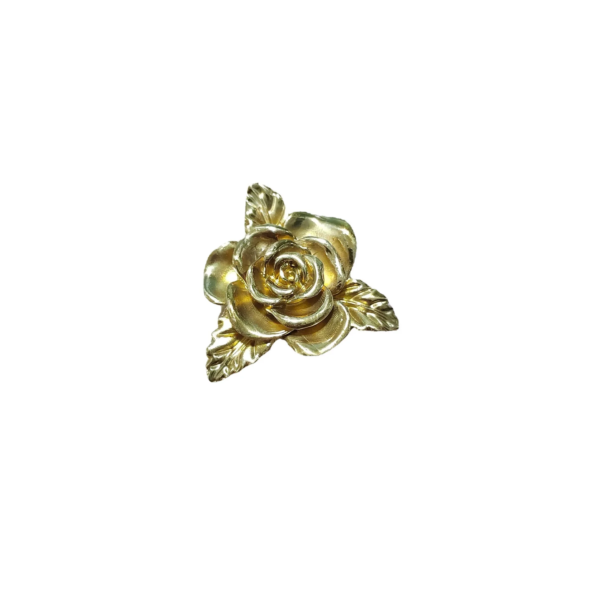 Brass rose drawer  door cabinet wardrobe wine cabinet bedside table shoe cabinet handle tissue box candy box handle