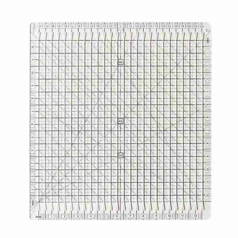 

Premium-Sewing Supplies Sewing Ruler Template DIY Craft T-Shirts Ruler Patchwork 5-In-1 Quilt Cutting Ruler