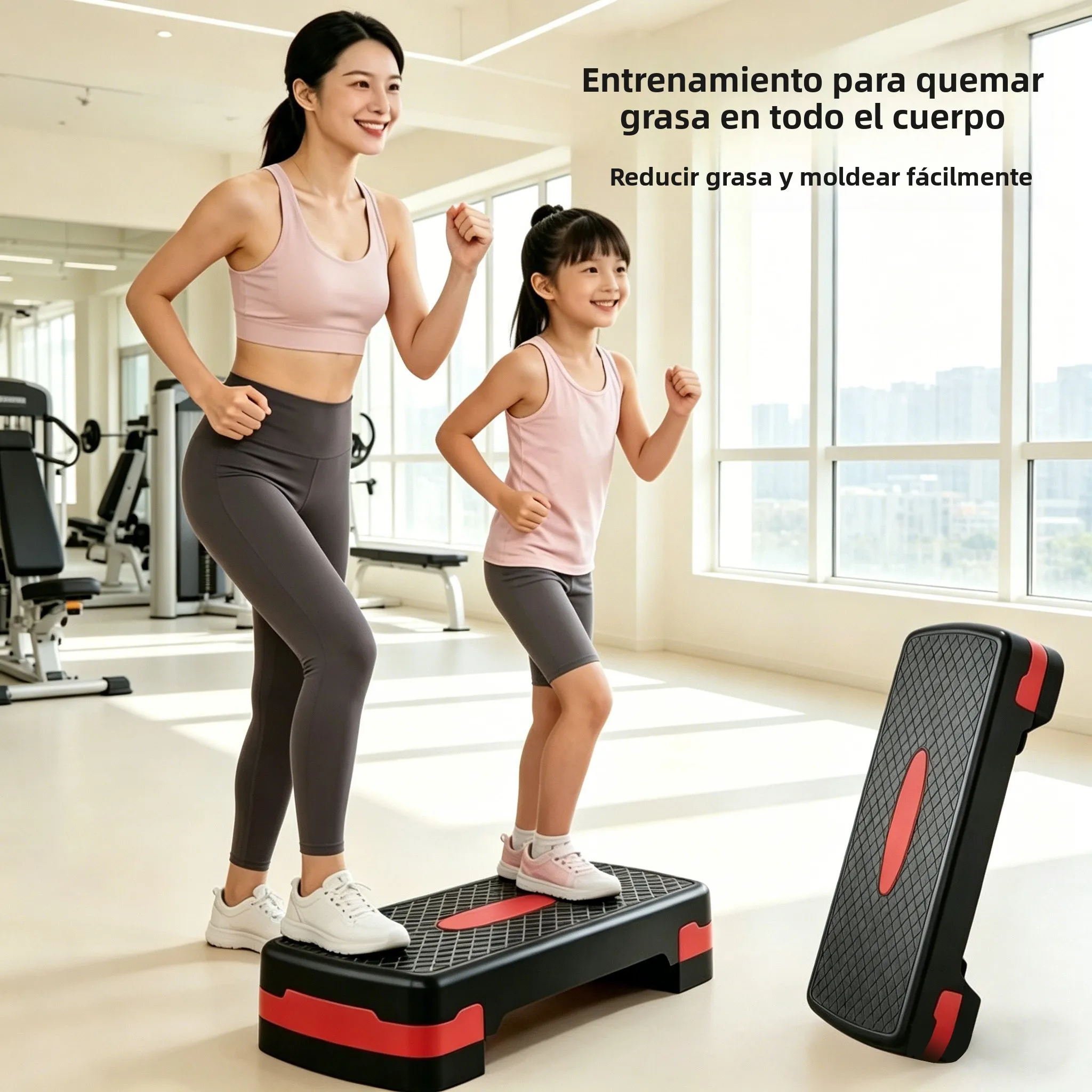 Pedal de fitness engrosado para reducción de grasa aeróbica, pedal de ritmo para Pilates, pedal deportivo para mujer, para sa...