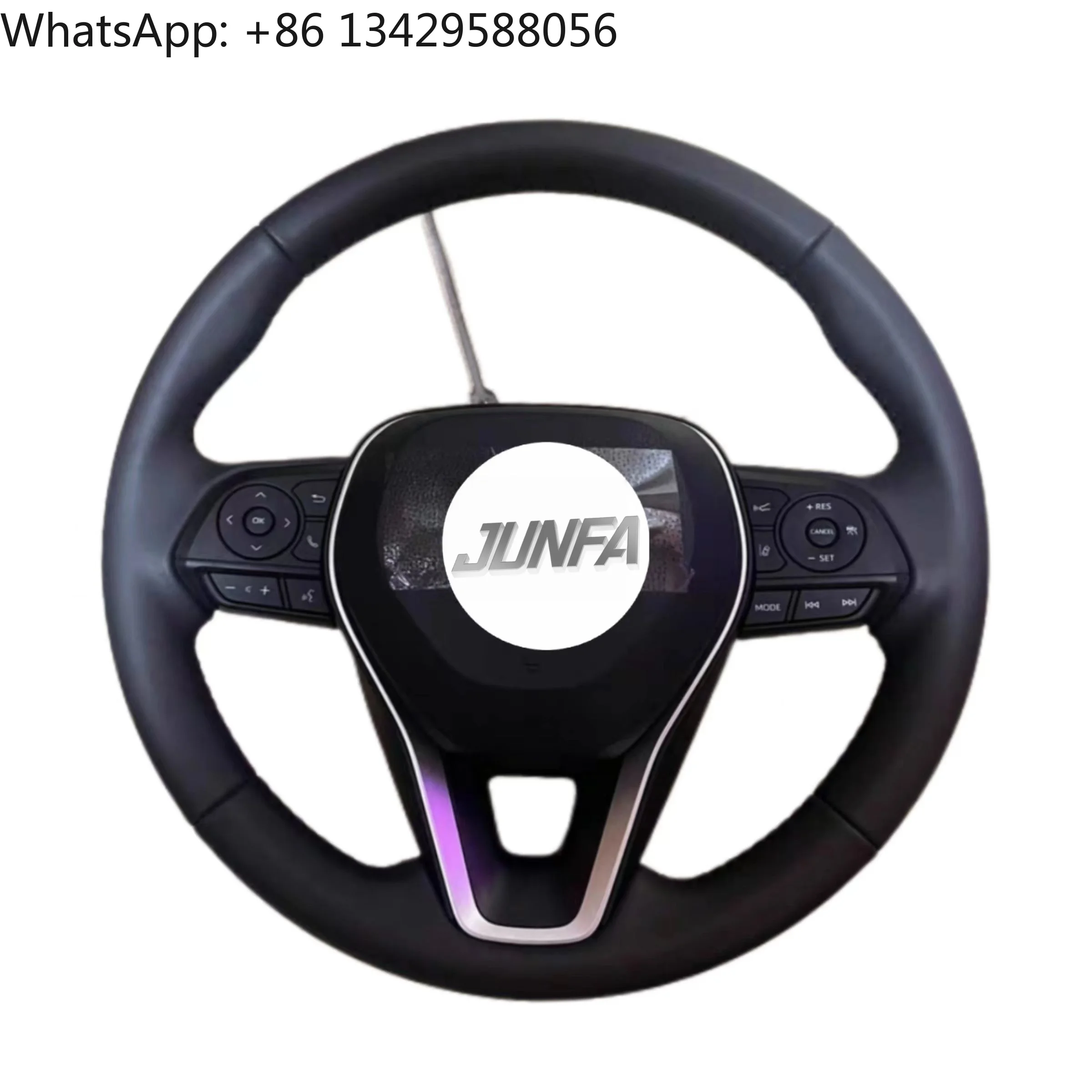 

High Quality Auto Leather Carbon Fiber Car Steering Wheel For Toyota Hilux Vigo Revo Land Cruiser Prado F70 LC150 Camry Civic