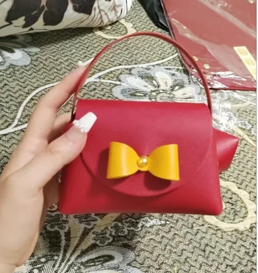 Bolsas de Regalo de Boda Mini de Cuero (5/10 Piezas) para Invitados, Bolsas de Distribución para Fiestas, Bolsitas de Dulces para Niños, Caja de Regalo para Recién Nacidos, Recuerdo de Boda