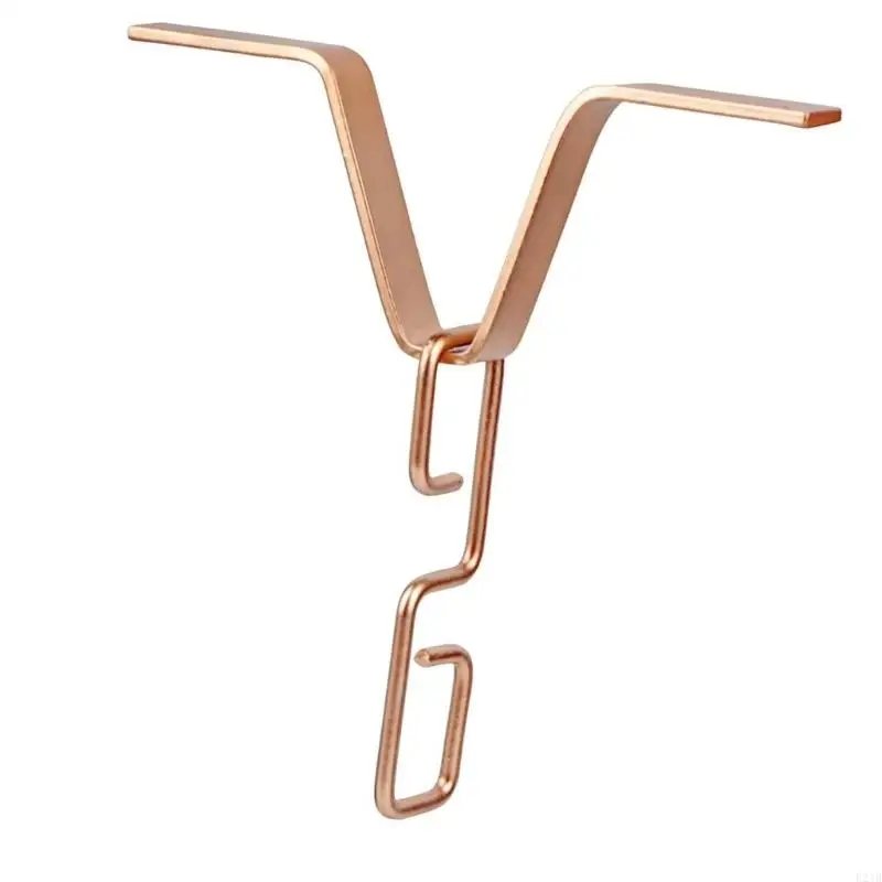 Metal V Rain Chain Adapter for Outdoor Gutter Downspout Connection and Storms Resistant Water Flows Management