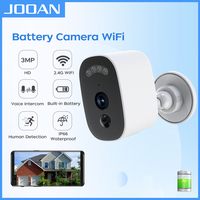 JOOAN 2K HD Battery Powered WiFi Security Camera Wireless Outdoor Human Detect Color Night Audio Video Waterproof Battery Cam