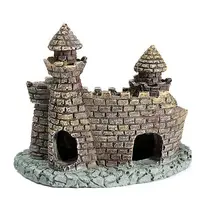 Resin Castle Fish Tank Decoration #4