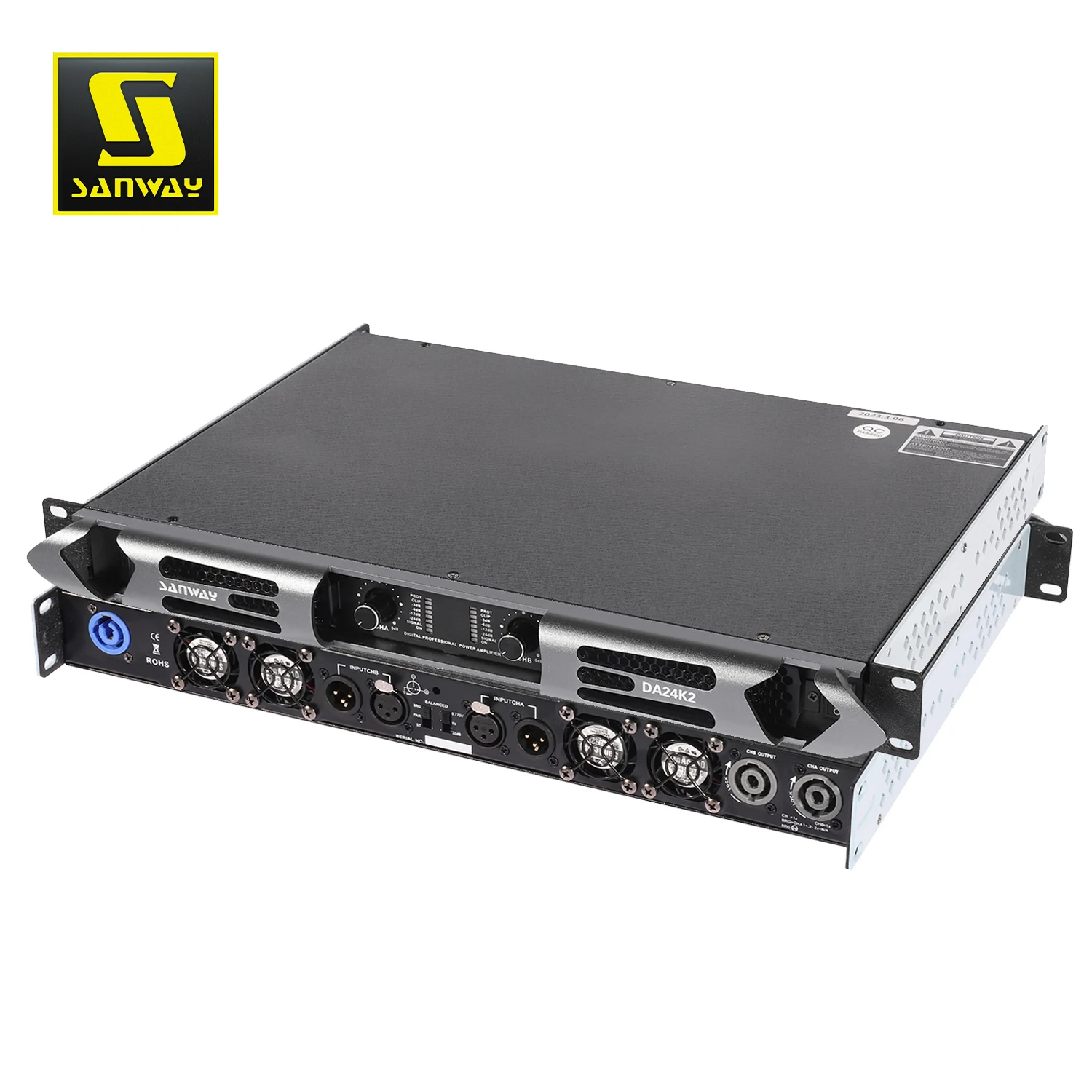 DA24K2 12600W 2CH 1U Class D Professional Power Amplifier